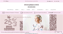 Desktop Screenshot of designerkidz.com.au